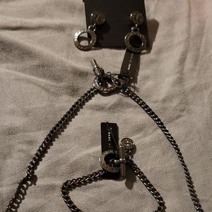 BNWT Marc Jacobs Gunmetal Jewelry Set